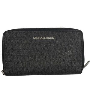 Michael Kors Black Zip-Around Wallet